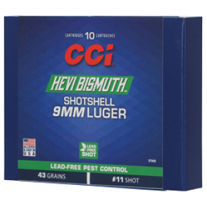 CCI 9mm Luger lead-free pest control ammunition