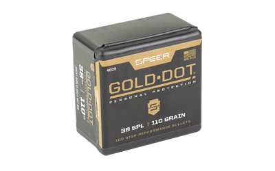 Speer Gold Dot .38 SPL ammo box