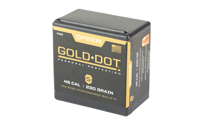 Speer Gold Dot .45 Cal ammunition box