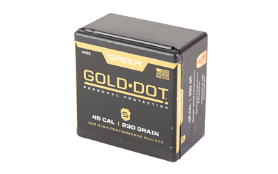 Speer Gold Dot .45 Cal 230 Grain ammo box