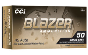 Blazer Ammunition 45 Auto Brass Case 50 Rounds