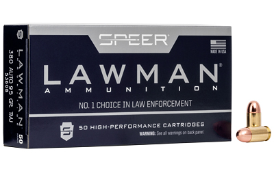 Speer Lawman ammunition box and bullet