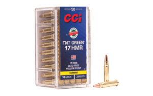 CCI TNT Green 17 HMR ammunition box