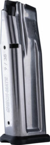 Stainless steel pistol magazine, high-capacity design