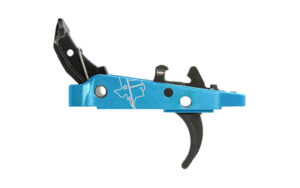Blue and black firearm trigger assembly