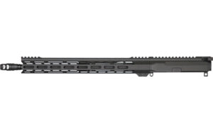 Modern semi-automatic rifle with long handguard
