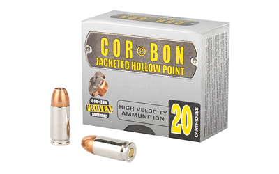 Corbon Self-Defense JHP Handgun Ammunition 9mm Luger +p 125 gr JHP 1250 fps 20/box
