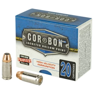Corbon Self-Defense JHP Handgun Ammunition 9mm Luger +p 90 gr JHP 1500 fps 20/box