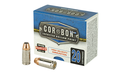 Corbon Self-Defense JHP Handgun Ammunition 9mm Luger +p 90 gr JHP 1500 fps 20/box
