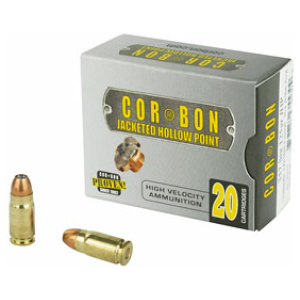 Corbon-Jacketed Hollow Point Ammunition Box and Bullets