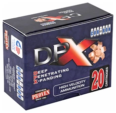 DPX ammunition box, 20 high-velocity cartridges