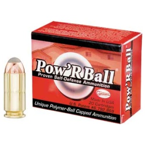 Glaser Pow'RBall Handgun Ammunition .40 S&W 135 gr JHP 1325 fps 20/box