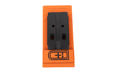 Orange rechargeable battery pack with black connector
