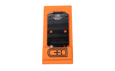 Orange industrial electronic module with black front panel