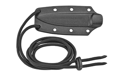 Black Kydex knife sheath with paracord lanyard