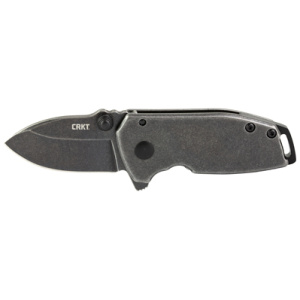 CRKT folding pocket knife with black handle.