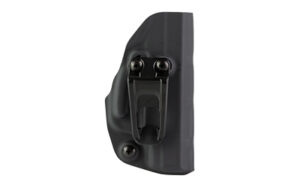 Black Kydex concealed carry holster with belt clip