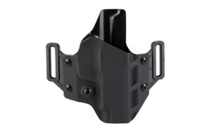 Black polymer concealed carry handgun holster