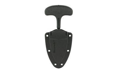 Black push dagger with sheath.