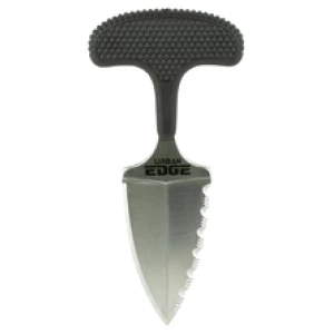 T-shaped handle knife with serrated edge