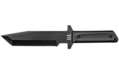 Black tanto fixed blade knife
