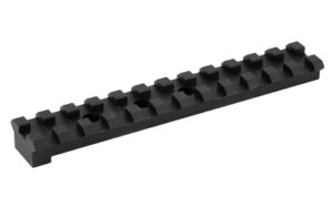 Black Picatinny rail mount segment