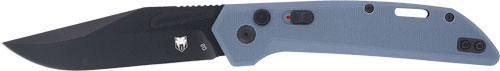 Compact folding knife with blue handle