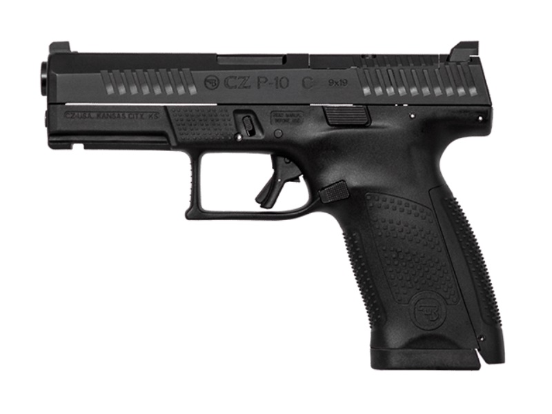 CZ USA P-10 C Handgun 9mm Luger 15rd Magazine 4" Barrel Black Optic Ready Fixed Sights