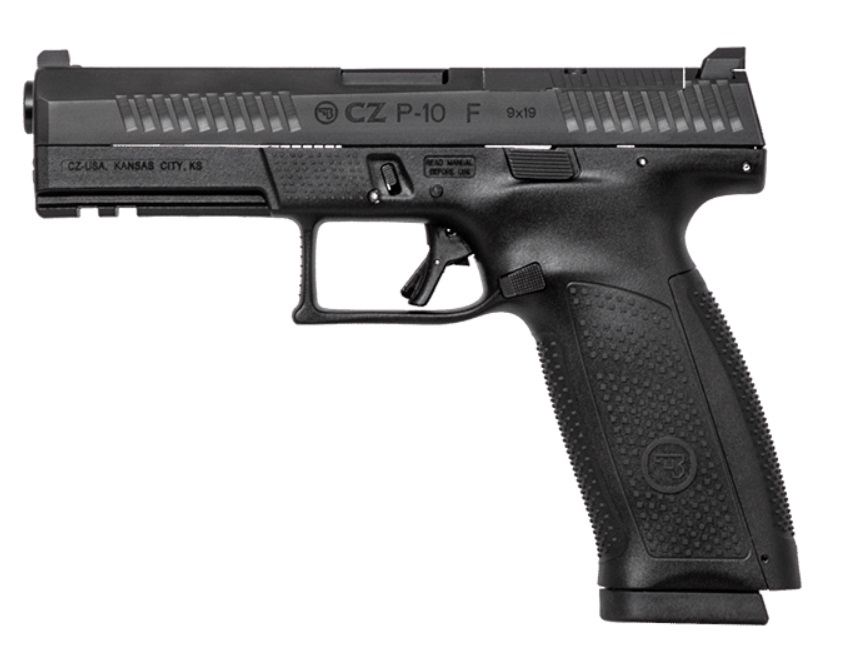 CZ P-10 F OR 9MM FS 10RD - REVERSIBLE MAG CATCH BLACK