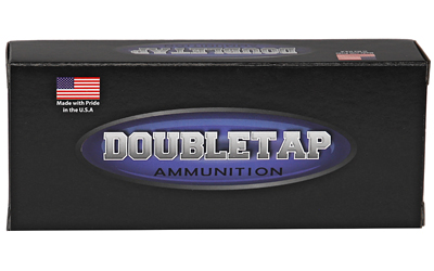 Doubletap Ammunition box with American flag logo.