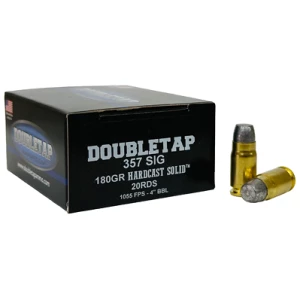 DOUBLETAP 357 SIG 180GR WFNGCH - HARDCAST SOLID 20RD 50BX/CS