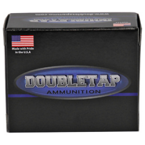 DoubleTap Ammunition box, USA-made, black packaging.