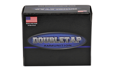DoubleTap Ammunition box, USA-made, black packaging.