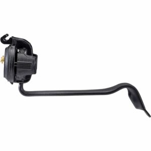 Black automotive engine mount bracket