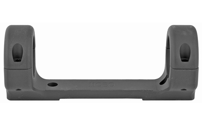 Gray plastic mounting bracket with dual upright supports