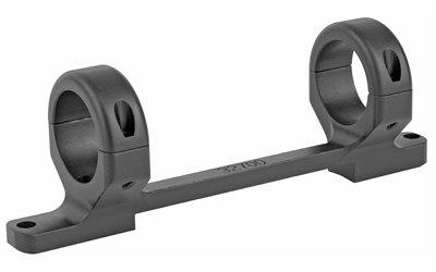 Black metal rifle scope mount with dual rings