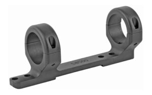 Gray metal double ring scope mount base