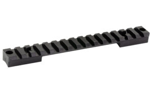 Black metal Picatinny rail mount base