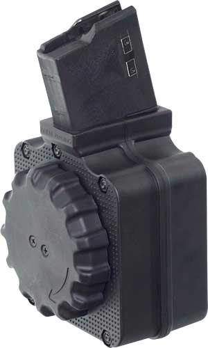 Drum-style firearm magazine attachment