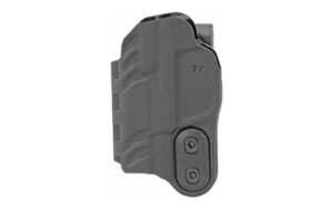 Black Kydex inside-the-waistband handgun holster