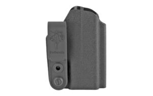 Black Kydex inside-the-waistband holster with clip