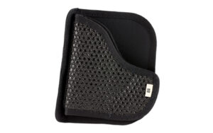 Black textured protective knee or elbow pad