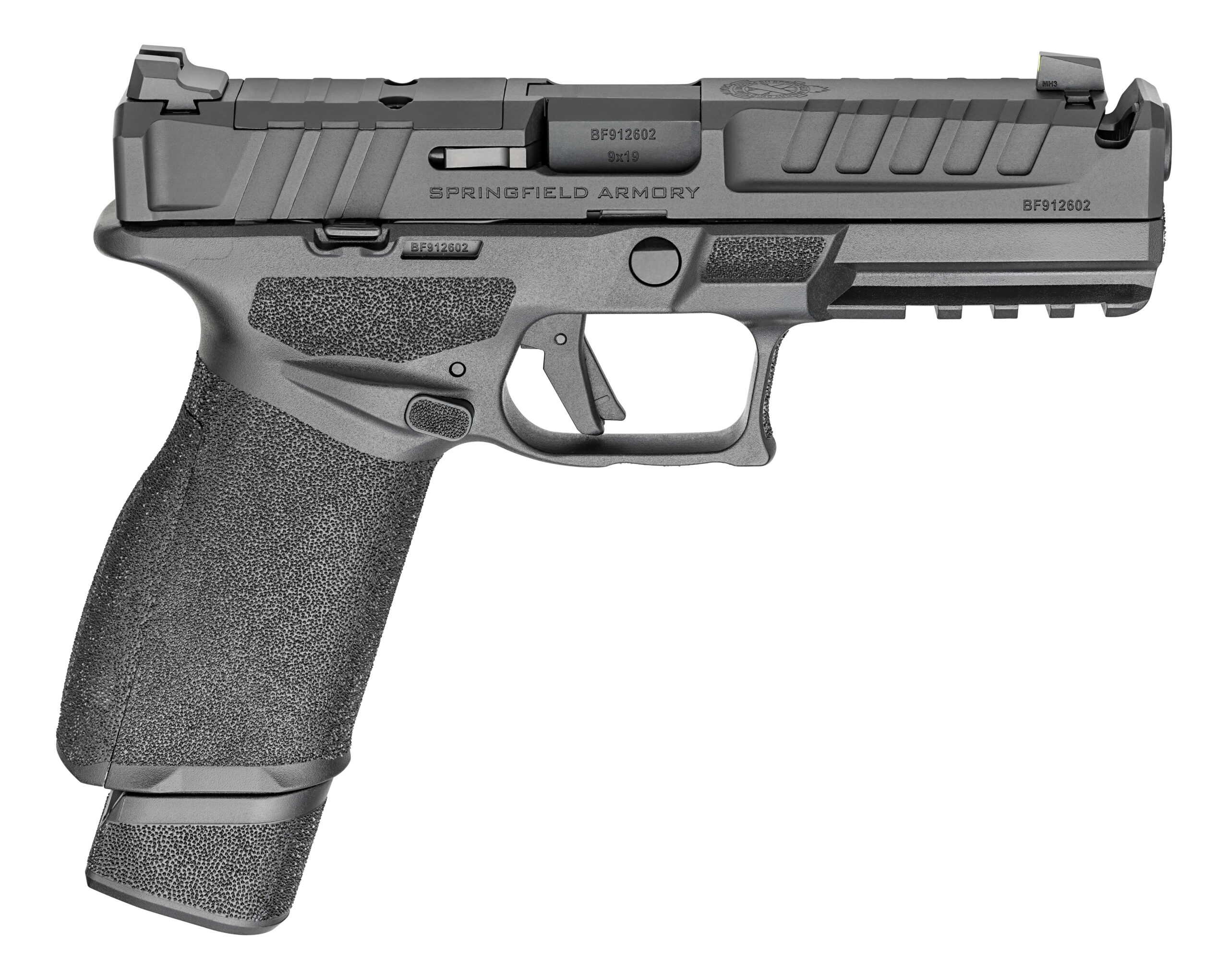 Springfield Echelon 4.5F Comp Handgun 9mm Luger 17rd(1)& 20rd(1) Magazines 4.5" Barrel U-Notch Sights Black