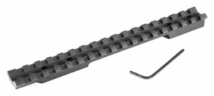 Rifle scope rail with hex key