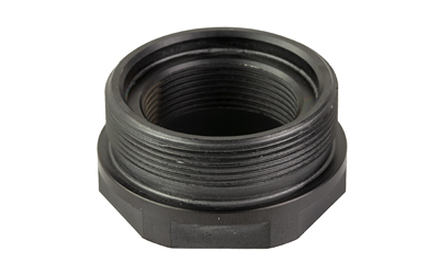 Black threaded pipe adapter with hex base