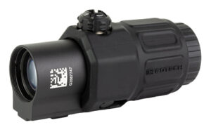 Black EOTECH rifle magnifier optic device
