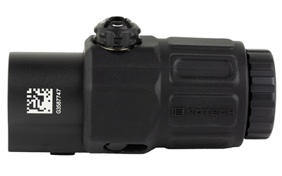 Black compact monocular optic device with adjustment knob