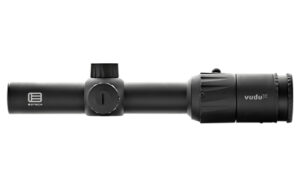Black rifle scope isolated on white background