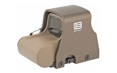 Tan holographic weapon sight isolated on white background