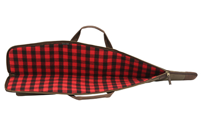 Red and black plaid rifle case